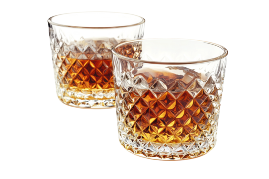 Two glasses filled with liquor