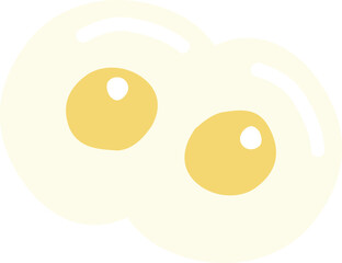 Fototapeta premium 双子のたまごのイラスト