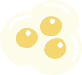 三つ子のたまごのイラスト