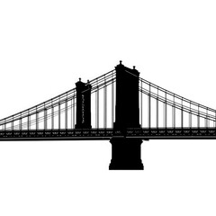 Obraz premium bridge vector illustration with transparent background PNG and JPEG image