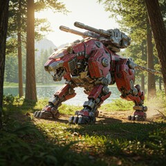 Fototapeta premium robot tiger