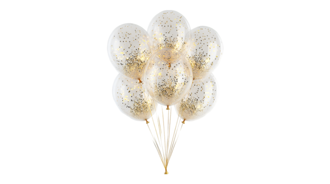 Gold glitter balloons festive celebration party decor