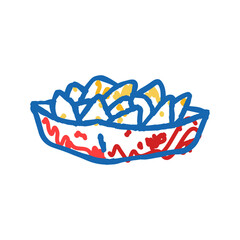 salad fast food icon doodle illustration