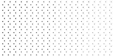 Halftone dots pattern background. Monochrome dot textures. Abstract black and white dots. Line dots. Simple vintage and retro illustration design.