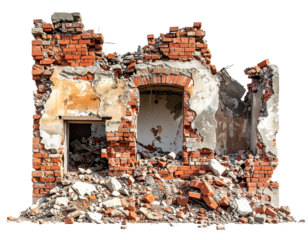 Destroyed Building Transparent Background