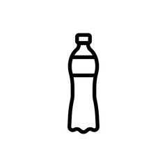 The icon of the sparkling water bottle. A design element.