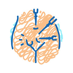 incision surgery doctor icon doodle illustration