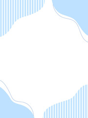 青の流体シェイプフレーム