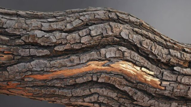 Unique textures of an old tree trunk captured