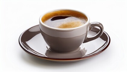 Fototapeta premium realistic coffee cup isolated on a white background