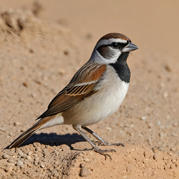 Cape sparrow (Passer melanurus) (Mossie) in the Kgalagadi Transfrontier Park