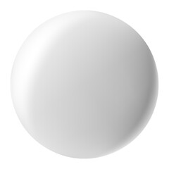 Perfectly crafted white sphere hovering against a pristine white background, delivering a simple yet captivating visual that embodies minimalism and modern design