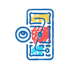 usability testing ux ui design icon doodle illustration