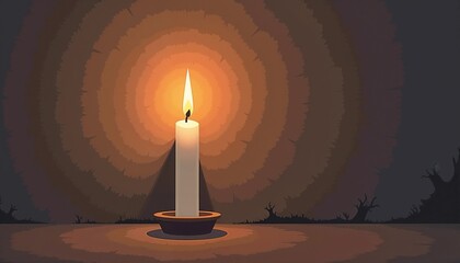 spooky candle flicker
