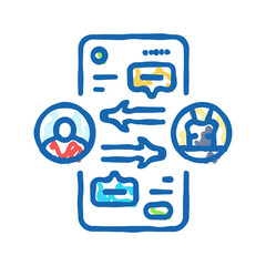 human computer interaction hci icon doodle illustration