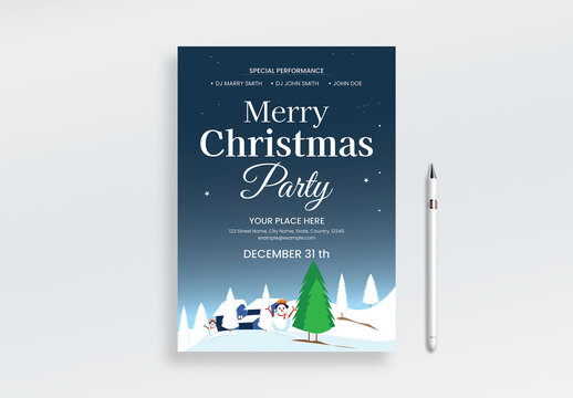 Christmas Flyer Layout