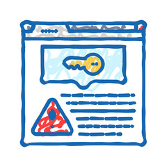 keyword stuffing seo icon doodle illustration