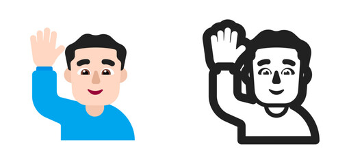 Waving Man Emoji

