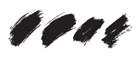 Abstract Black Ink Brush Strokes HighResolution Texture Image