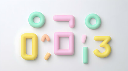 Abstract colorful shapes design