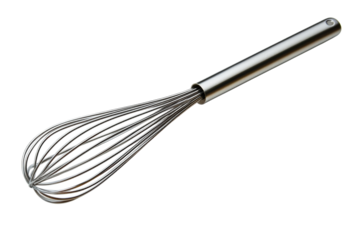 A stainless steel whisk tool