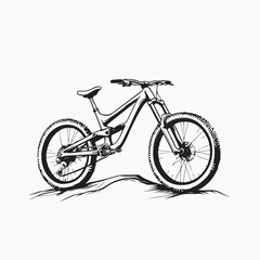 Obraz premium bicycle isolated on white