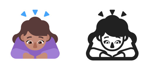 Woman Bowing Deeply Emoji (Medium Skin Tone)
