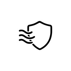 Fadeproof icon or fade proof label vector isolated. Simple Fadeproof icon vector for your product high quality.