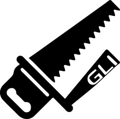 Gigli Saw (wire saw for bone) icon Silhouette vector on transparent background