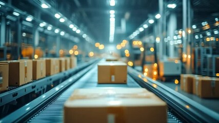 Efficient Warehouse Logistics Automated Conveyor System Package Delivery