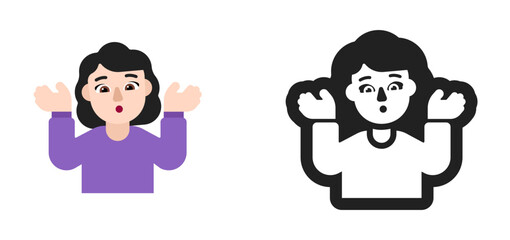 Woman Shrugging Emoji
