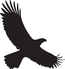silhouette of an eagle