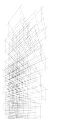 Modern building. Architectural background