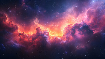 Obraz premium Colorful cosmic nebulae in deep space.