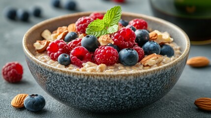 oatmeal with berries