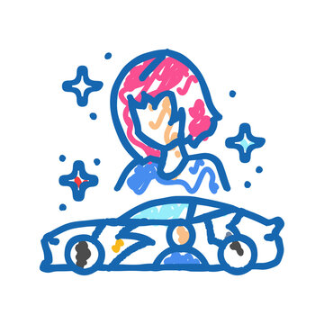 itasha otaku icon doodle illustration