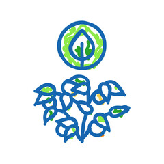 pest control urban gardening icon doodle illustration