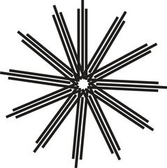 black pencils on white background