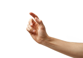 Hand Gesture in Focus: Close-up shot of a hand making a gesture, perfect for illustrating concepts like pointing, selecting, or interaction.