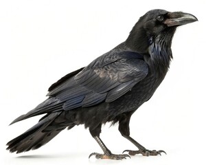 Obraz premium crow on a white background
