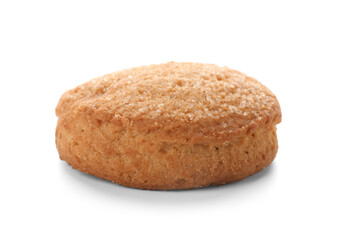 Sweet cookie on white background