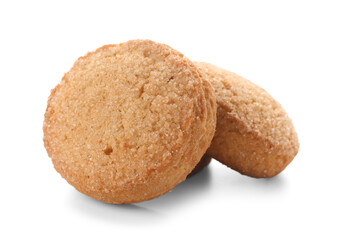 Sweet cookies on white background