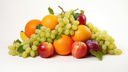 oranges white background studio