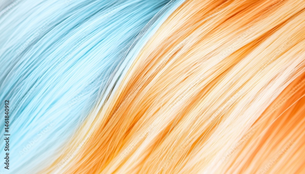 Poster Abstract Background of Orange and Blue Flowing Lines with Soft Gradients Artistic Texture and Decorative Wallpaper Effect for Modern Design and Creative Presentations
