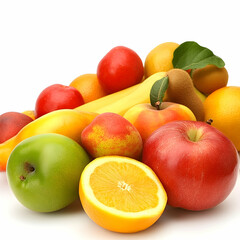 Assortment colorful fruits