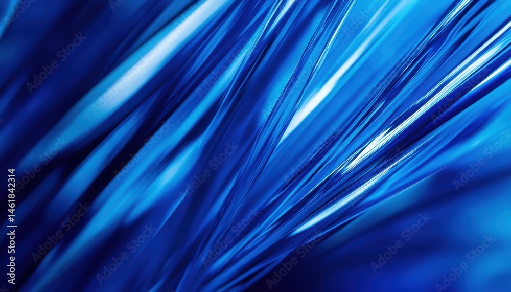 Aufkleber Abstract Blue Lines and Shapes with Light Play Texture Background Design for Modern Art and Decoration with Geometric Patterns