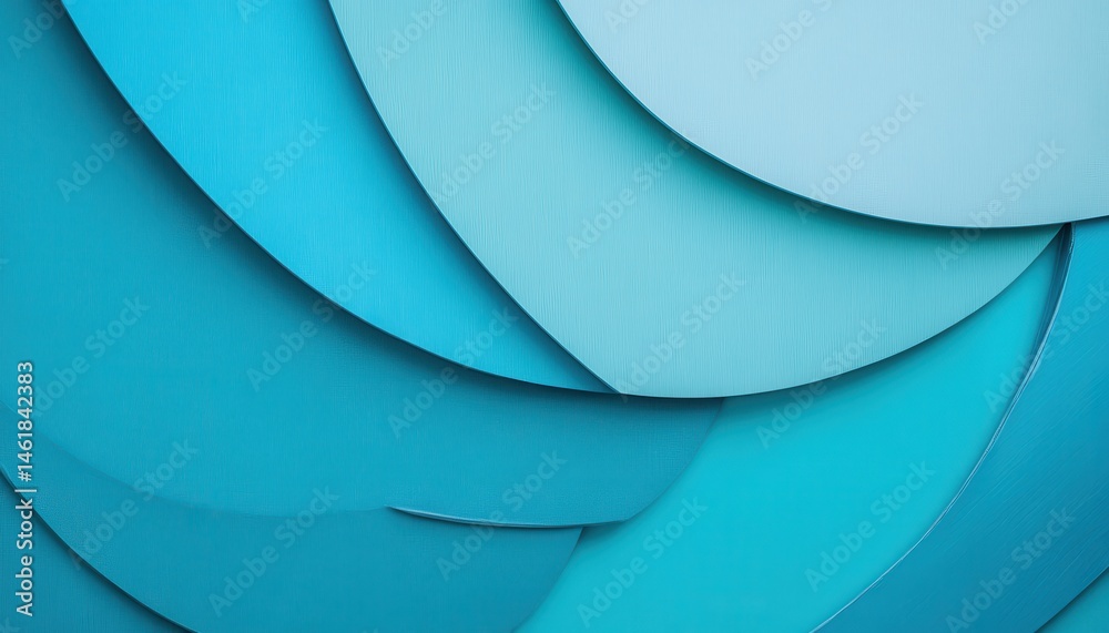 Leinwandbilder Abstract Blue Texture Background with Gradient Color and Wave Pattern with Decorative Element in Modern Style