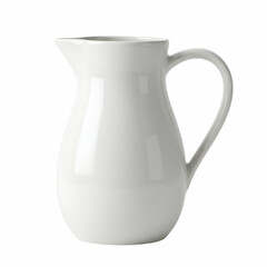 White Ceramic Pitcher Milk Jug Water Jug