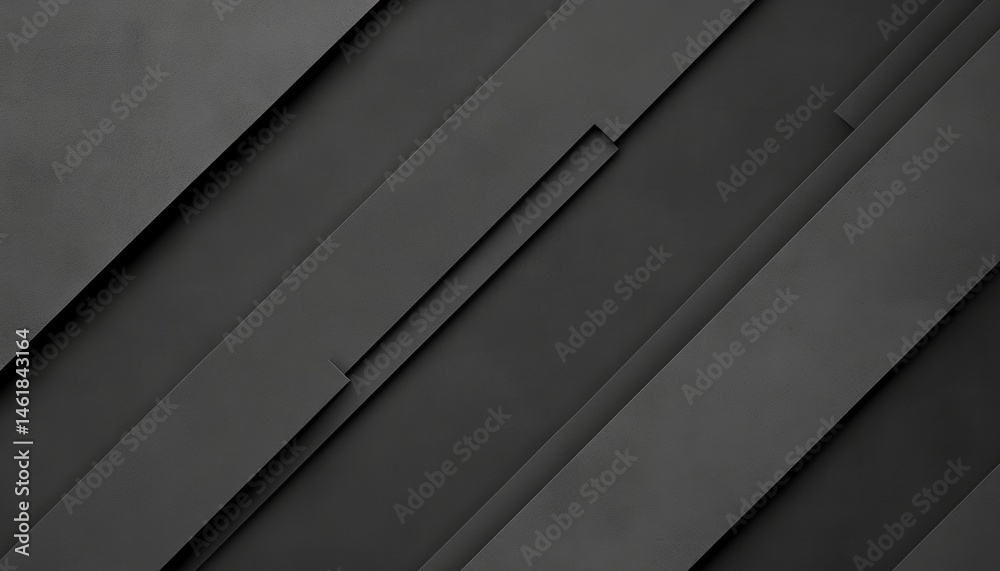 Poster Abstract Dark Gray Background with Diagonal Geometric Lines and Minimalist Design Metallic Paper Texture Backdrop and Simple Decorative Elements