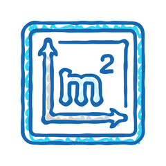 anti slip label product caution icon doodle illustration